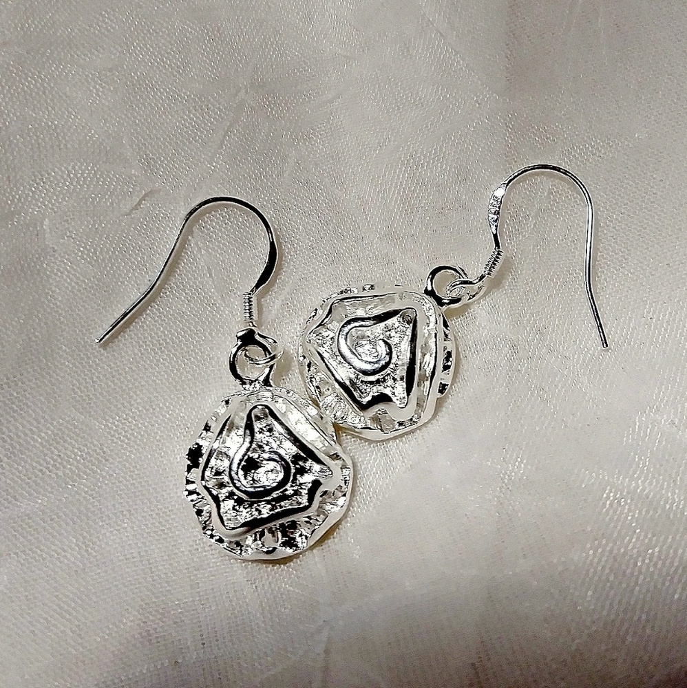 .925 rose earrings